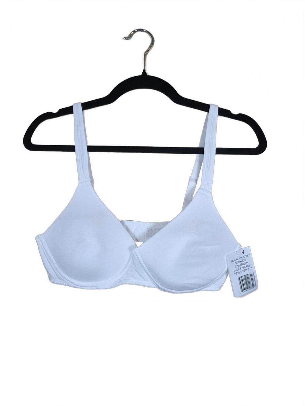 Fruit of the Loom Women’s Anti‑Gravity Wire Free Bra White 36B